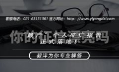 “最严”个人征信报告正式落地！另附上海市各区征信查询地址